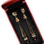 Victorian Gold Drop Earrings-Charlotte Sayers Antique Jewellery