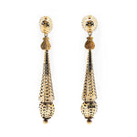 Victorian Gold Drop Earrings-Charlotte Sayers Antique Jewellery