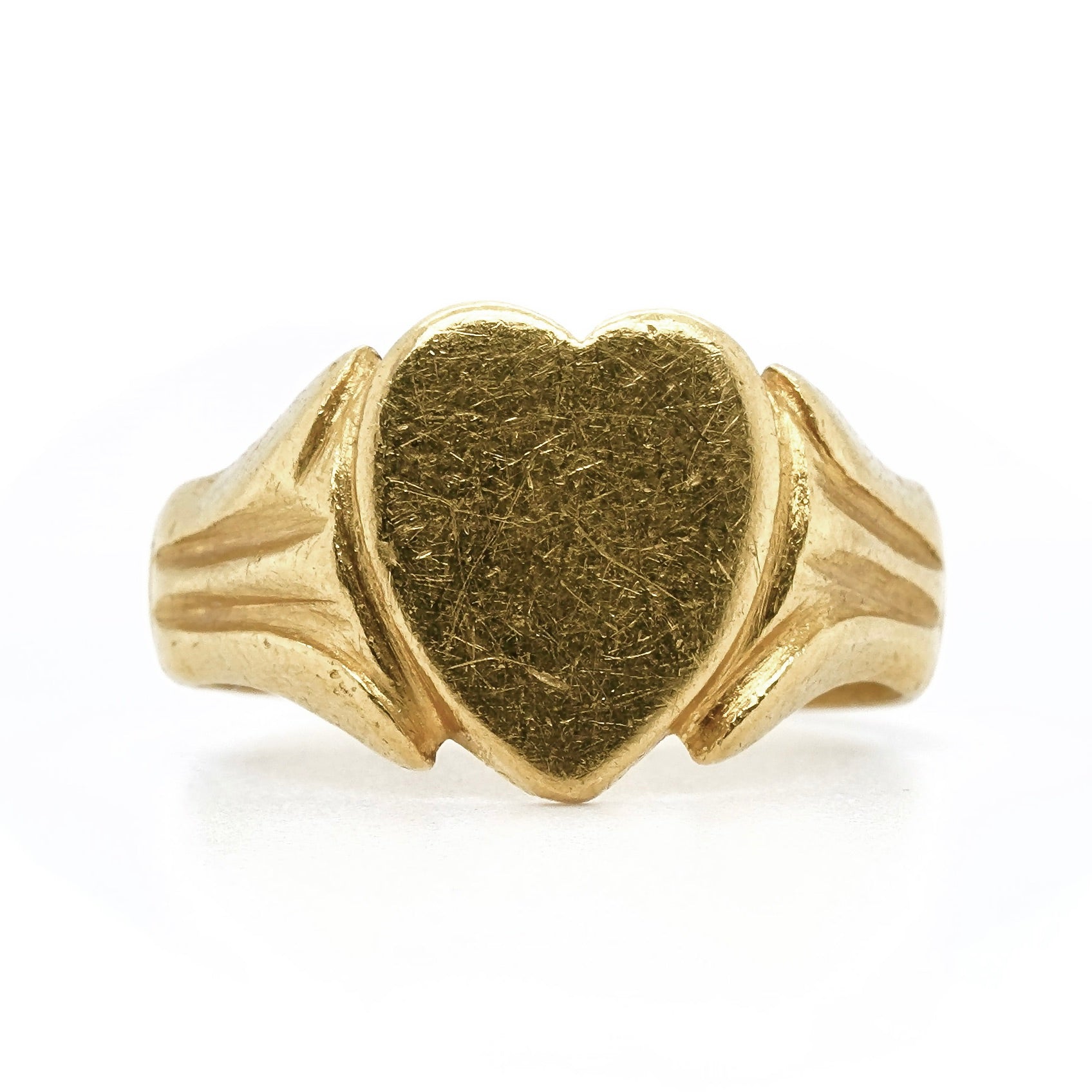 Victorian Gold Heart Ring-Charlotte Sayers Antique Jewellery