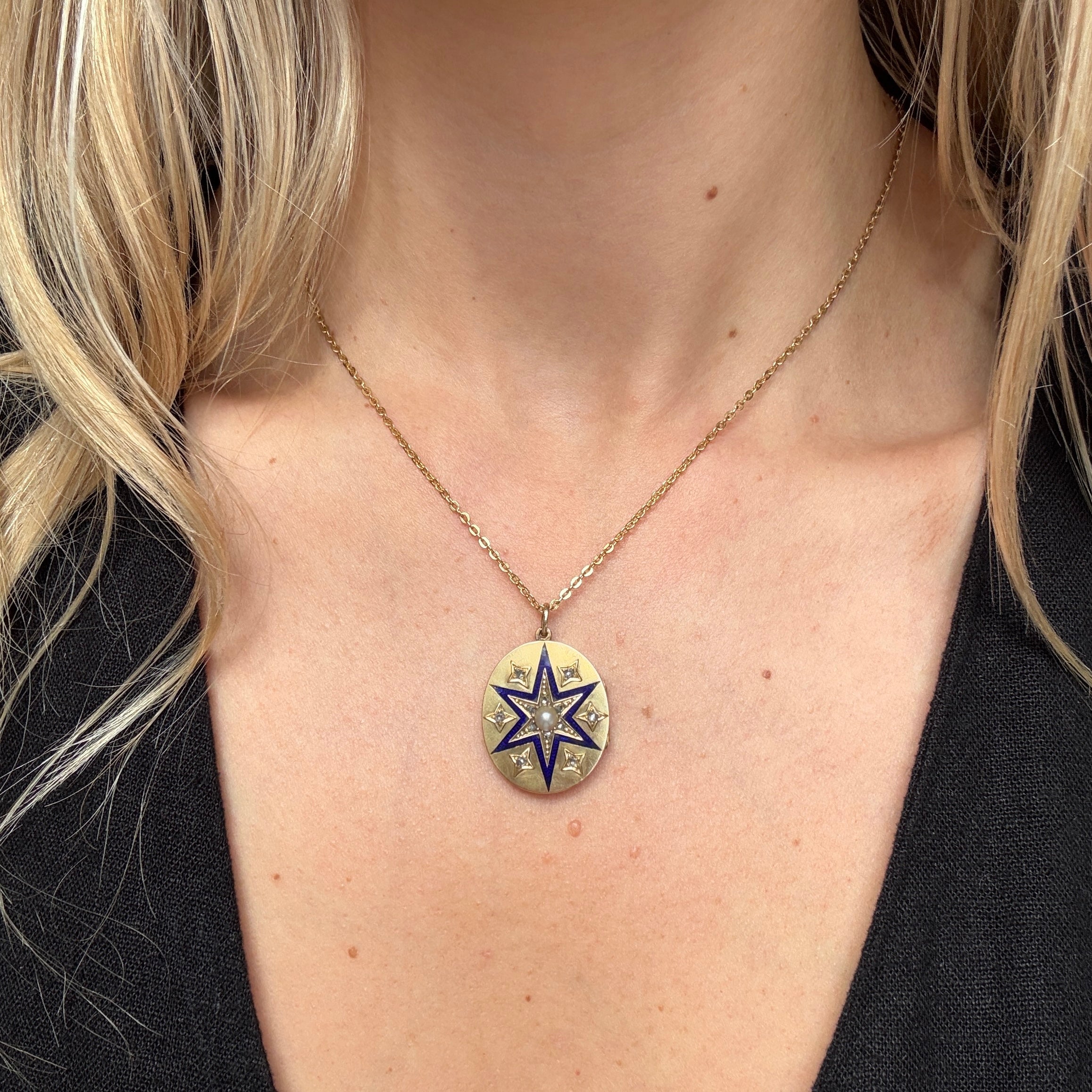 Victorian Gold Locket-Charlotte Sayers Antique Jewellery