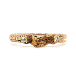 Victorian Gold and Diamond Fede Ring-Charlotte Sayers Antique Jewellery