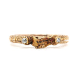 Victorian Gold and Diamond Fede Ring-Charlotte Sayers Antique Jewellery