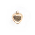 Victorian Gold and Turquoise Heart Pendant-Charlotte Sayers Antique Jewellery