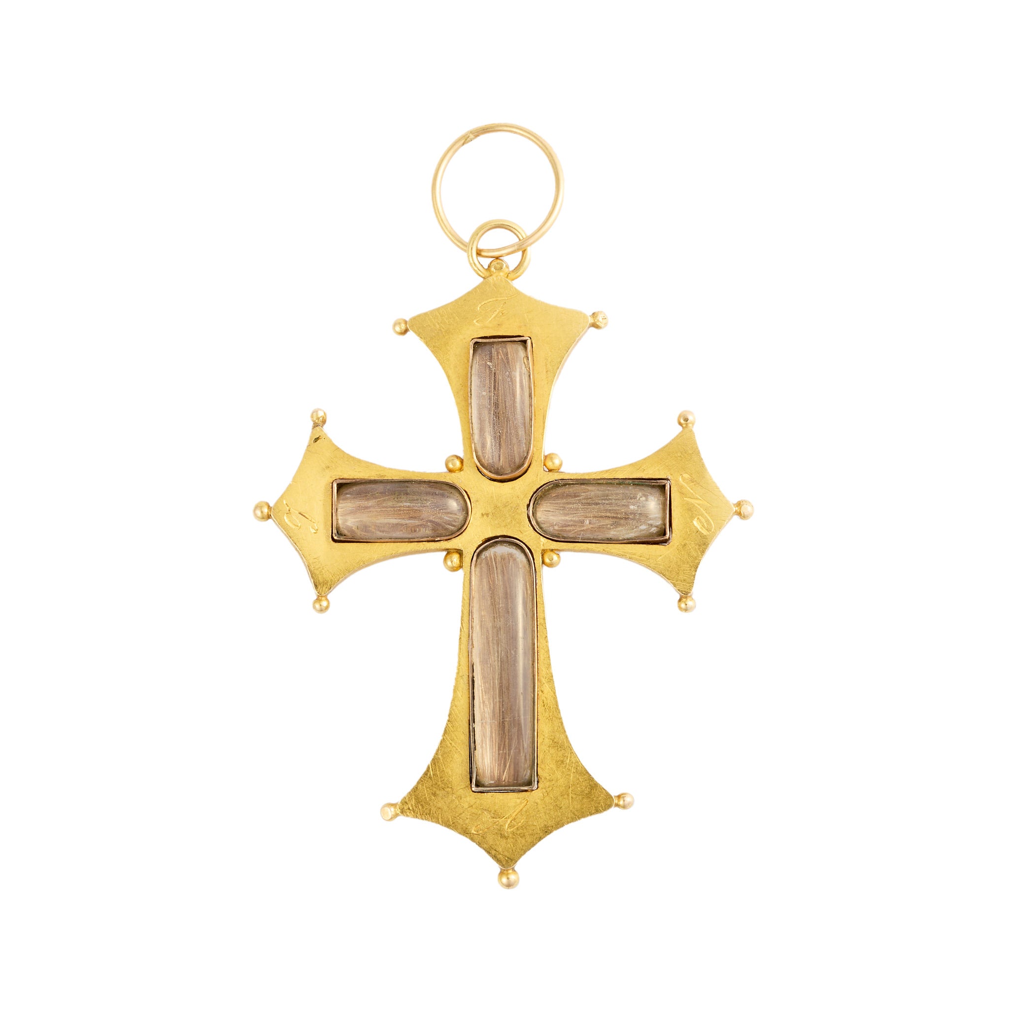 Victorian Gothic Cross Pendant-Charlotte Sayers Antique Jewellery