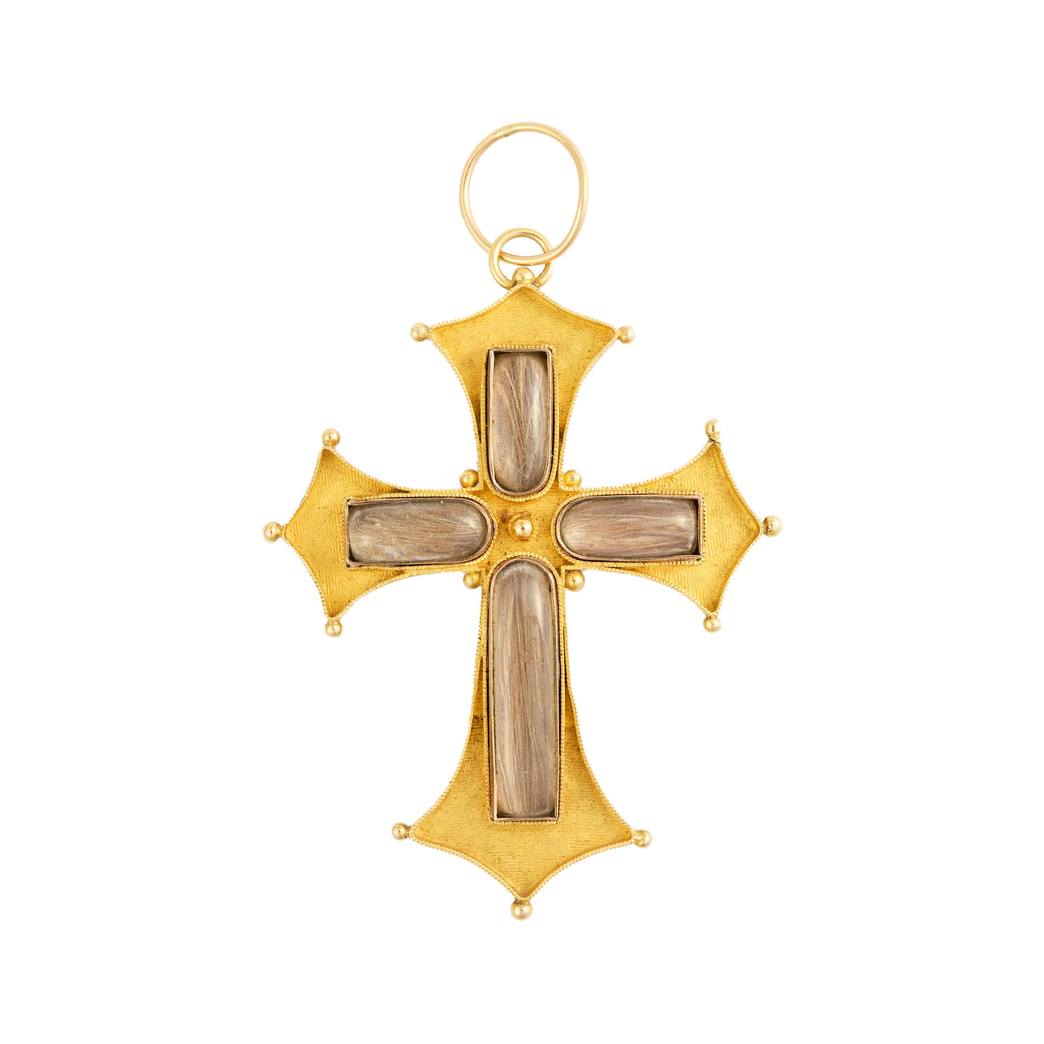 Victorian Gothic Cross Pendant-Charlotte Sayers Antique Jewellery