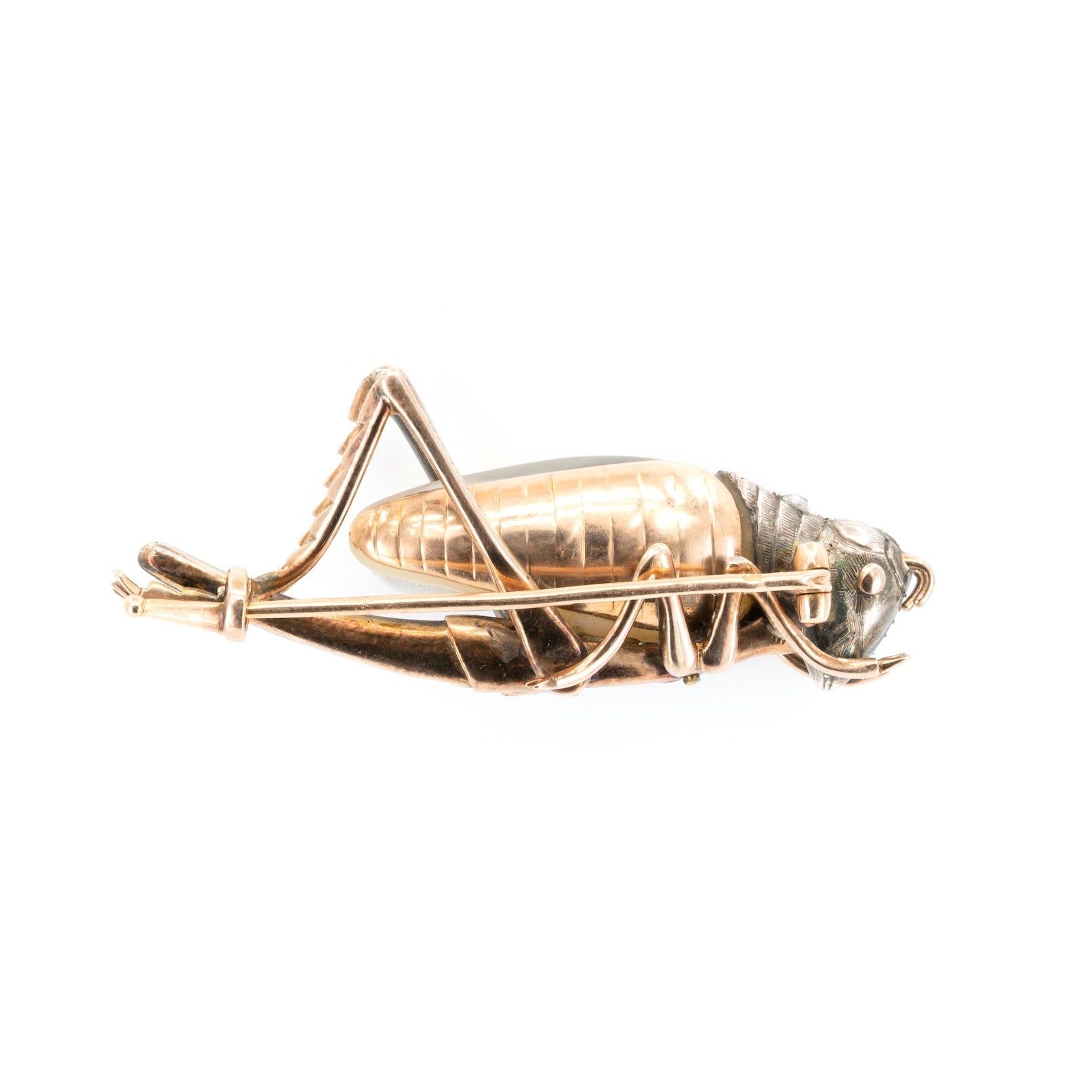 Victorian Grasshopper Brooch-Charlotte Sayers Antique Jewellery