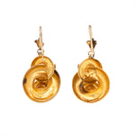 Victorian Green Paste Earrings-Charlotte Sayers Antique Jewellery