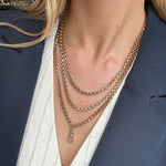 Victorian Guard Chain with Dog Clip-Charlotte Sayers Antique Jewellery