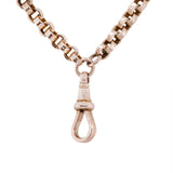 Victorian Guard Chain with Dog Clip-Charlotte Sayers Antique Jewellery