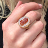 Victorian Hardstone Portrait Cameo Ring-Charlotte Sayers Antique Jewellery