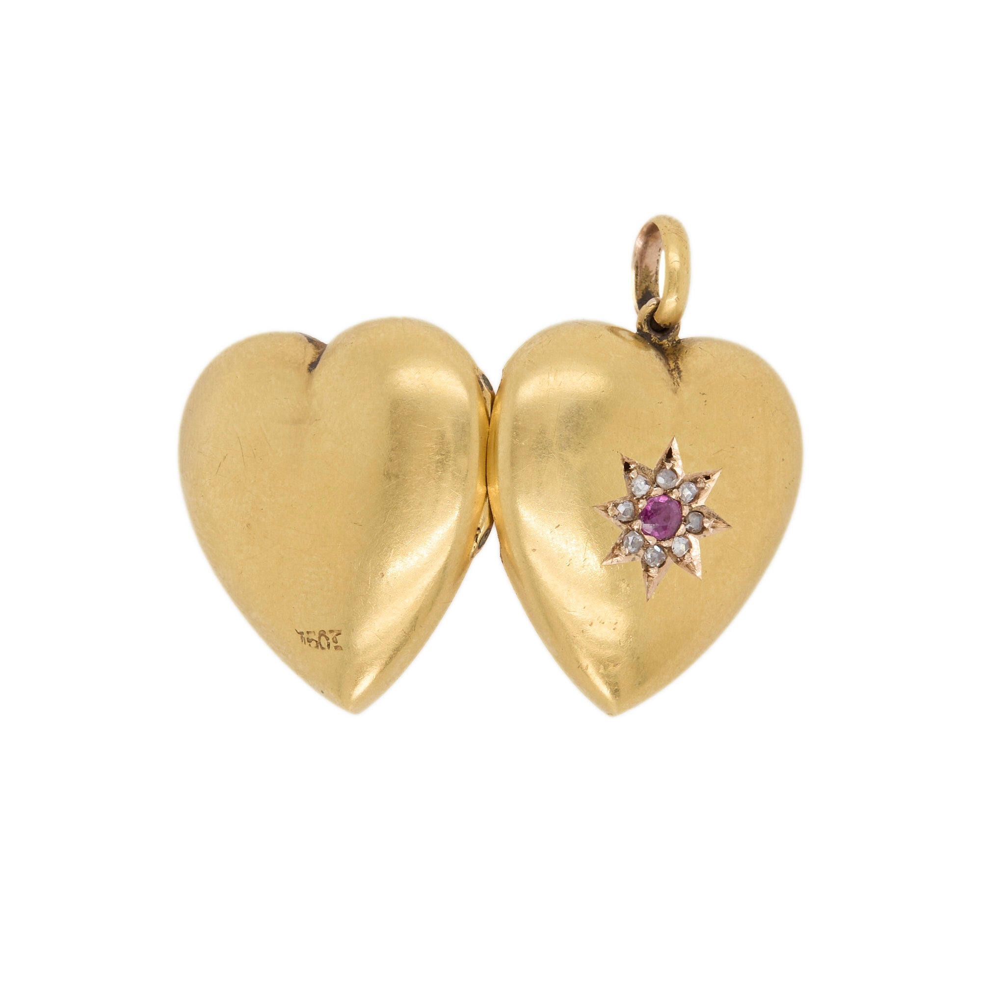 Victorian Heart Locket-Charlotte Sayers Antique Jewellery