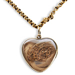 Victorian Heart Locket Necklace-Charlotte Sayers Antique Jewellery