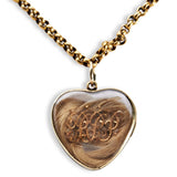 Victorian Heart Locket Necklace-Charlotte Sayers Antique Jewellery