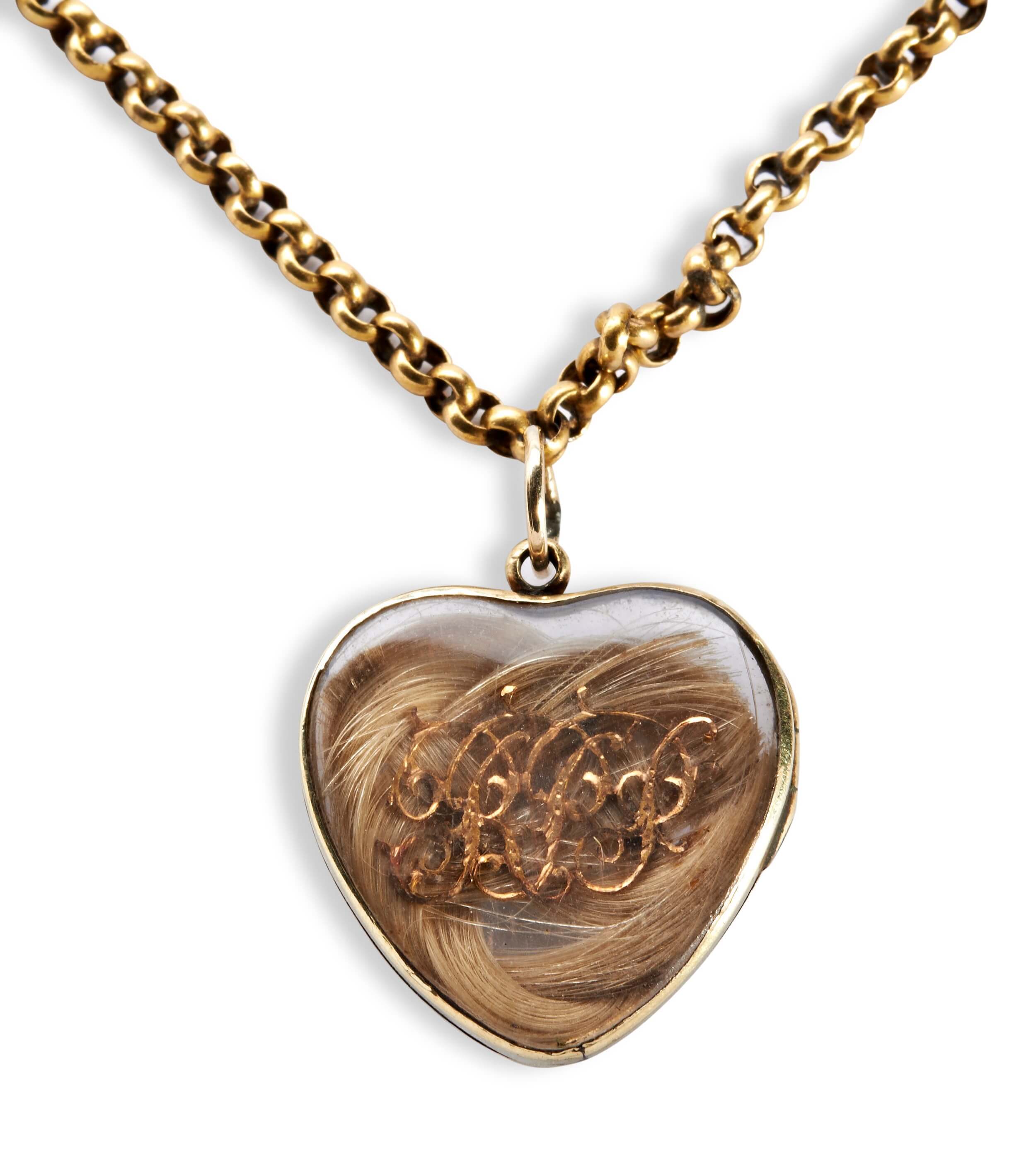 Victorian Heart Locket Necklace-Charlotte Sayers Antique Jewellery