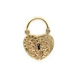 Victorian Heart Padlock Pendant-Charlotte Sayers Antique Jewellery