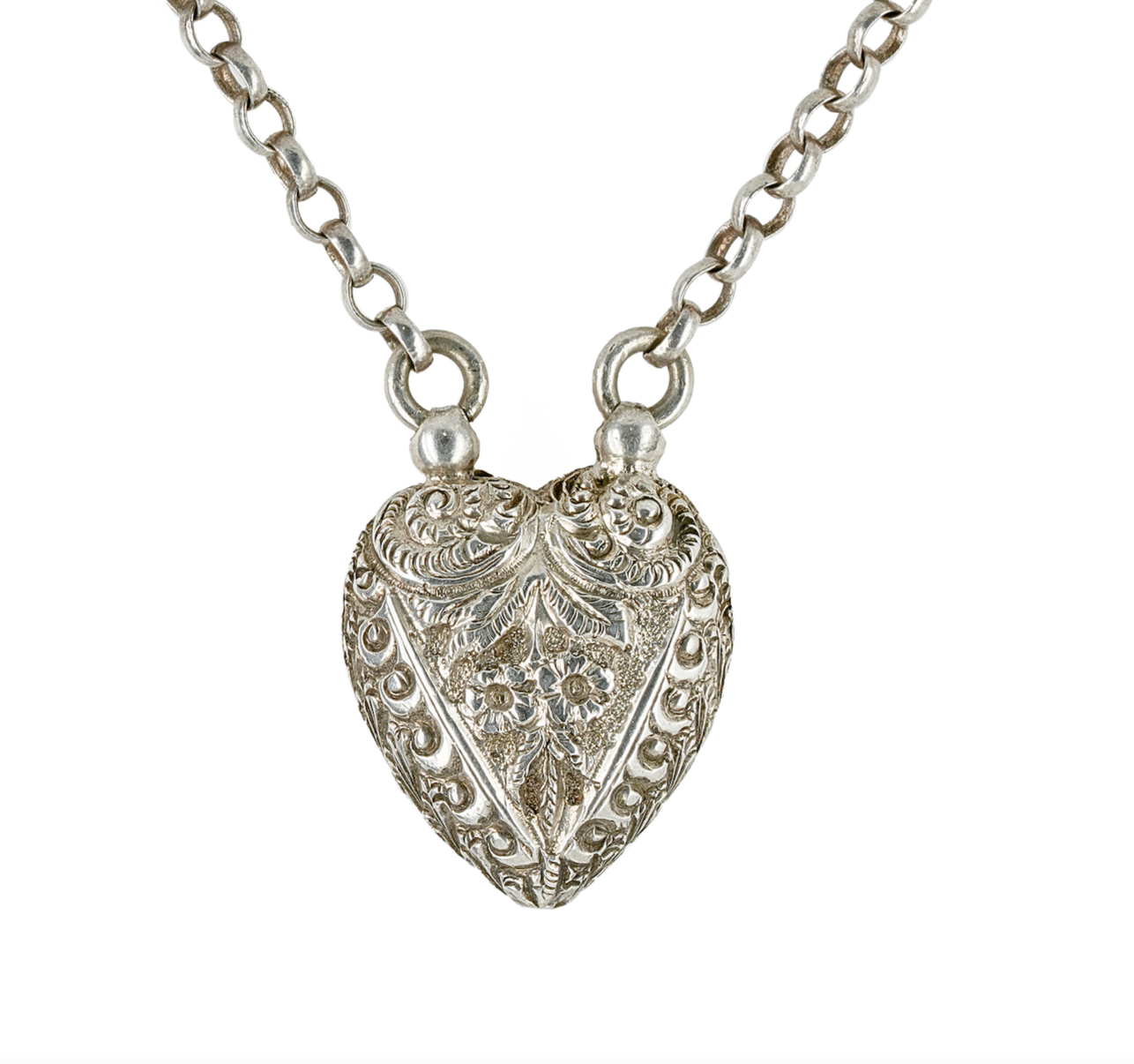 Victorian Heart Pendant-Charlotte Sayers Antique Jewellery