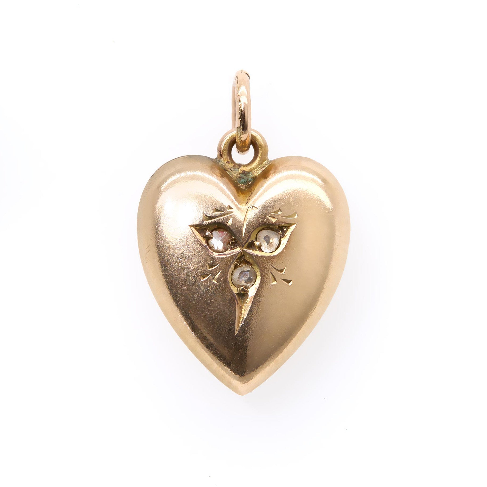 Victorian Heart Pendant-Charlotte Sayers Antique Jewellery