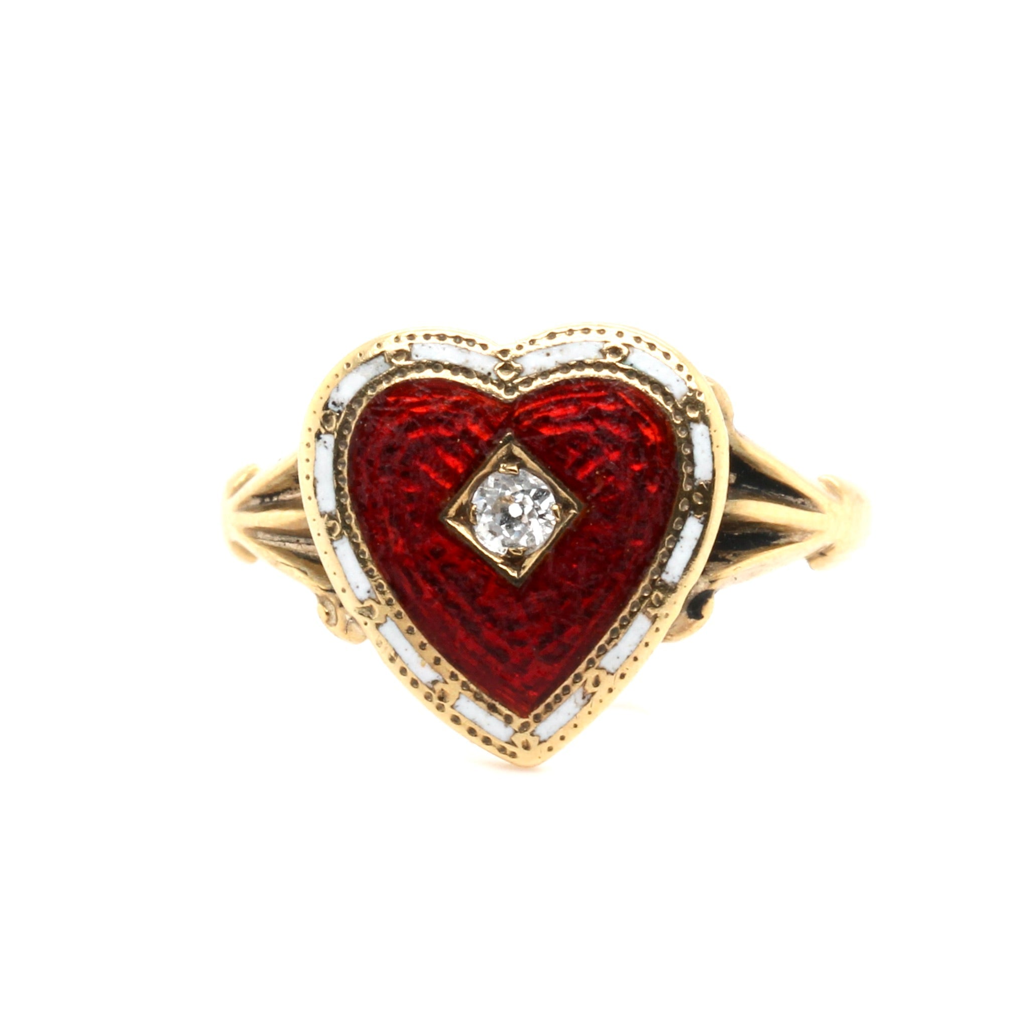 Victorian Heart Ring-Charlotte Sayers Antique Jewellery