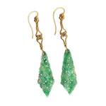 Victorian Jade and Pearl Earrings-Charlotte Sayers Antique Jewellery