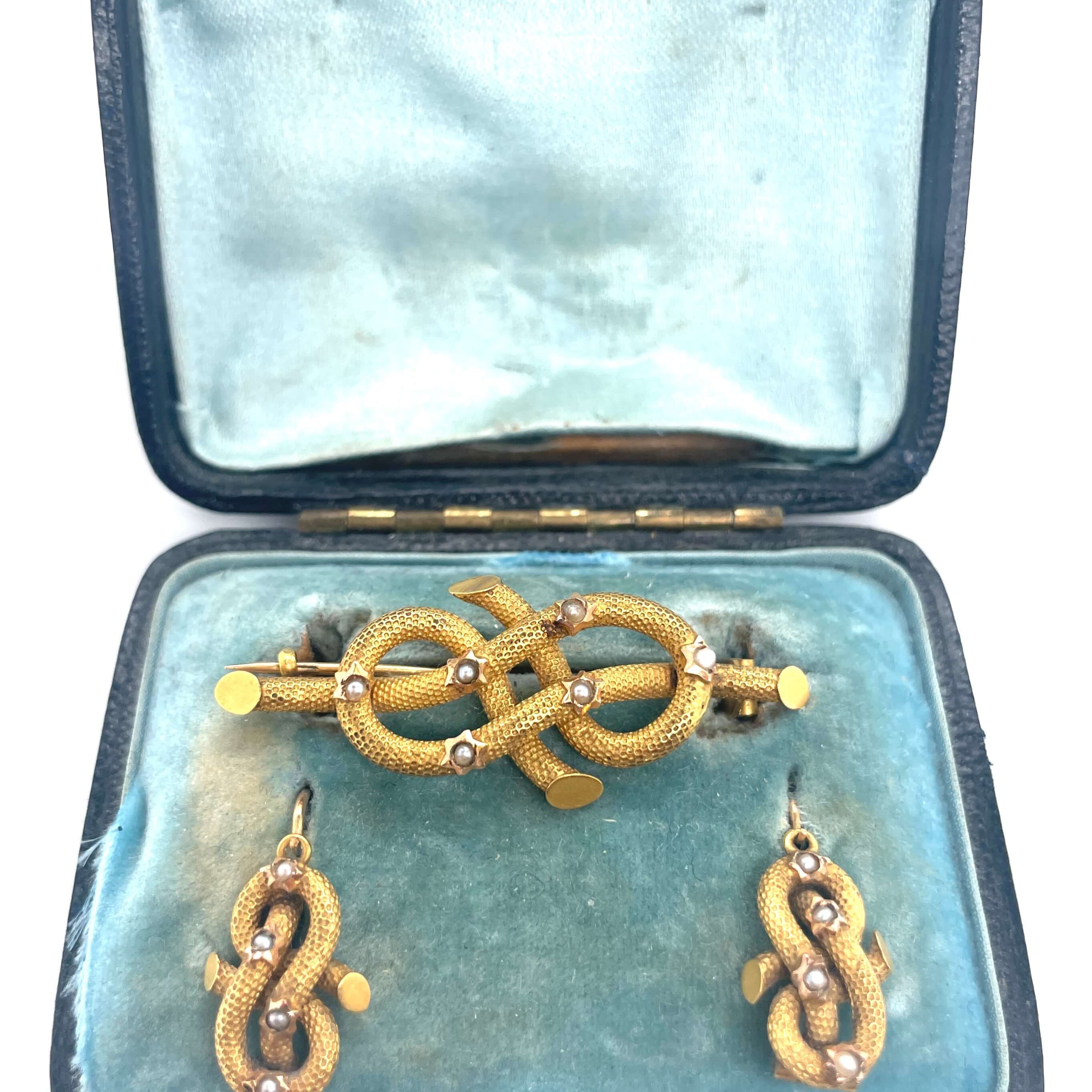 Victorian Knot Suite-Charlotte Sayers Antique Jewellery