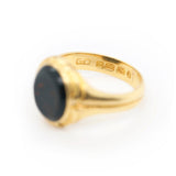 Victorian Masonic Bloodstone Signet Ring-Charlotte Sayers Antique Jewellery