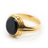 Victorian Masonic Bloodstone Signet Ring-Charlotte Sayers Antique Jewellery