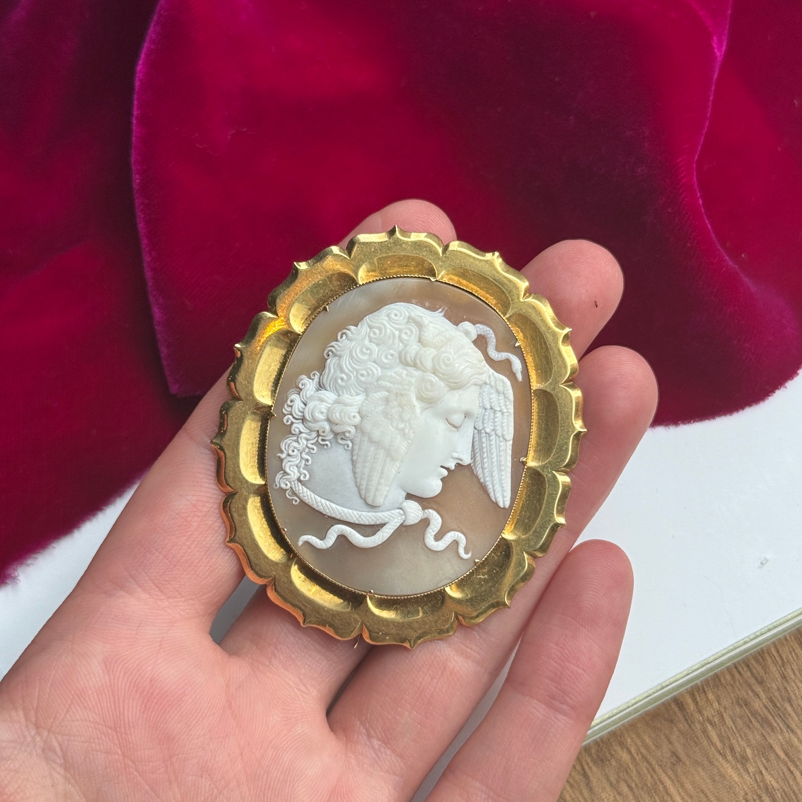 Victorian Medusa Cameo-Charlotte Sayers Antique Jewellery