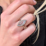 Victorian Moonstone Diamond Ring-Charlotte Sayers Antique Jewellery