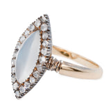 Victorian Moonstone Diamond Ring-Charlotte Sayers Antique Jewellery