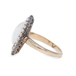 Victorian Moonstone Diamond Ring-Charlotte Sayers Antique Jewellery
