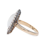 Victorian Moonstone Diamond Ring-Charlotte Sayers Antique Jewellery