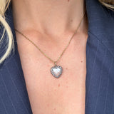 Victorian Moonstone and Diamond Heart Pendant-Charlotte Sayers Antique Jewellery
