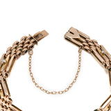 Victorian Moonstone and Pearl Gate Bracelet-Charlotte Sayers Antique Jewellery