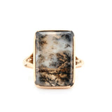 Victorian Moss Agate Ring-Charlotte Sayers Antique Jewellery