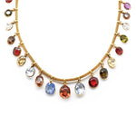 Victorian Multi Gem Necklace-Charlotte Sayers Antique Jewellery