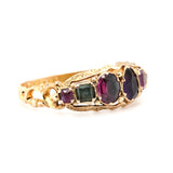 Victorian Multi Gem Regard Ring-Charlotte Sayers Antique Jewellery