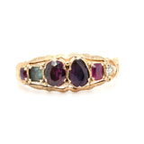 Victorian Multi Gem Regard Ring-Charlotte Sayers Antique Jewellery