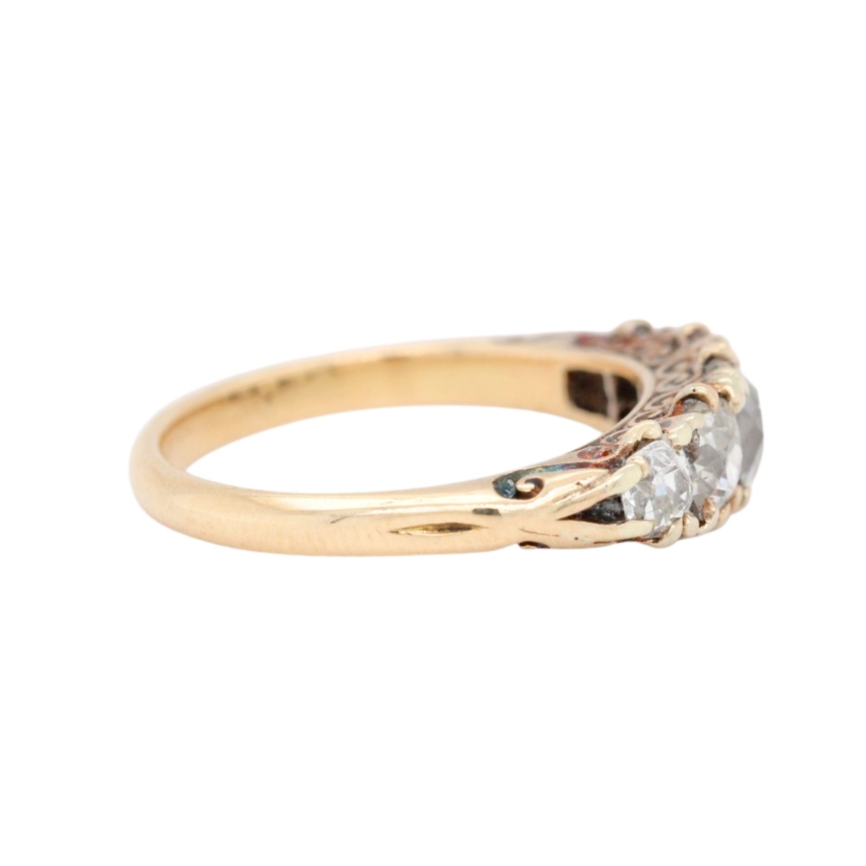 Victorian Old Cut Diamond Ring-Charlotte Sayers Antique Jewellery