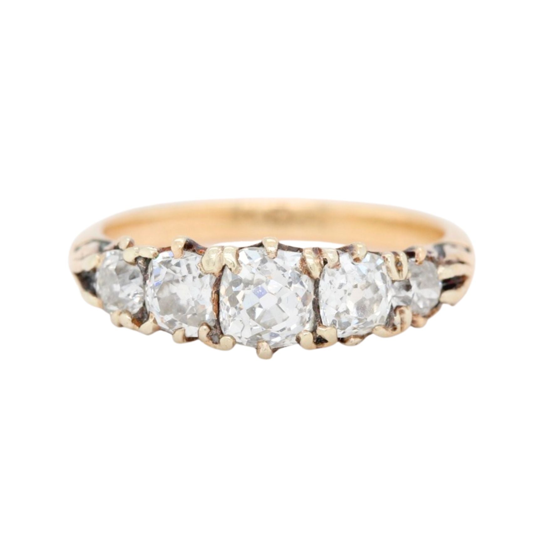 Victorian Old Cut Diamond Ring-Charlotte Sayers Antique Jewellery