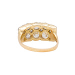 Victorian Old Cut Two Row Diamond Ring-Charlotte Sayers Antique Jewellery