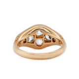Victorian Old European Cut Chunky Ring-Charlotte Sayers Antique Jewellery