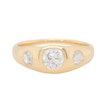 Victorian Old European Cut Diamond Gypsy Ring-Charlotte Sayers Antique Jewellery