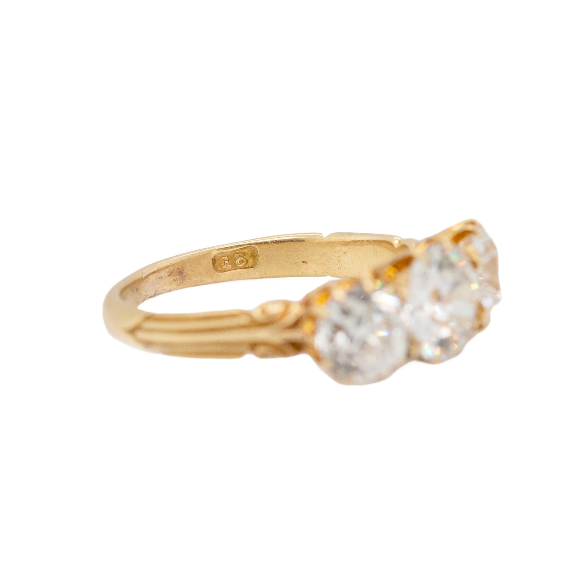 Victorian Old European Cut Diamond Ring-Charlotte Sayers Antique Jewellery