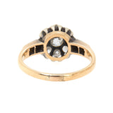Victorian Old Mine Cut Diamond Cluster Ring-Charlotte Sayers Antique Jewellery