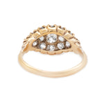 Victorian Old Mine Cut Diamond Cluster Ring-Charlotte Sayers Antique Jewellery