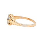 Victorian Old Mine Cut Diamond Cluster Ring-Charlotte Sayers Antique Jewellery