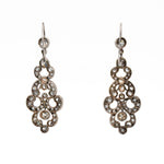 Victorian Old Mine Cut Diamond Earrings-Charlotte Sayers Antique Jewellery