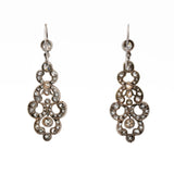 Victorian Old Mine Cut Diamond Earrings-Charlotte Sayers Antique Jewellery