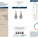 Victorian Old Mine Cut Diamond Earrings-Charlotte Sayers Antique Jewellery