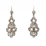 Victorian Old Mine Cut Diamond Earrings-Charlotte Sayers Antique Jewellery